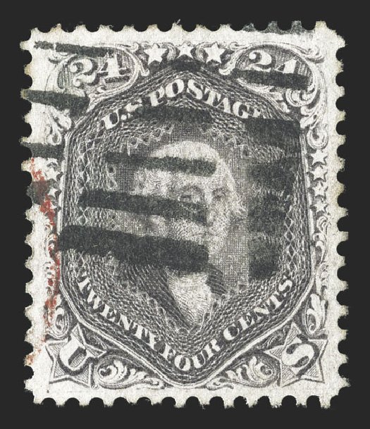 US Stamps Price Scott # 78: 1862 24c Washington. Spink Shreves Galleries, Jul 2012, Sale 140, Lot 126