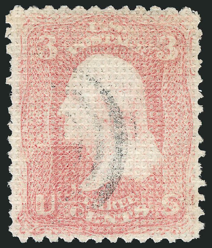 US Stamps Values Scott Cat. #79 - 3c 1867 Washington Grill. Robert Siegel Auction Galleries, Jun 2010, Sale 992, Lot 2138