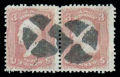 Prices of US Stamps Scott Catalogue # 79 - 3c 1867 Washington Grill. Matthew Bennett International, Dec 2007, Sale 323, Lot 230