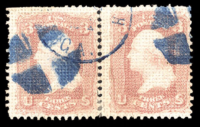Prices of US Stamp Scott Catalog #79 - 3c 1867 Washington Grill. Cherrystone Auctions, Oct 2012, Sale 201210, Lot 60