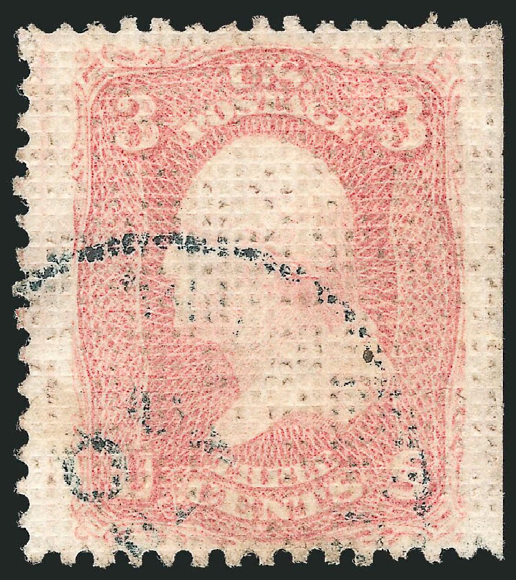 US Stamp Value Scott #79 - 1867 3c Washington Grill. Robert Siegel Auction Galleries, Nov 2012, Sale 1034, Lot 90
