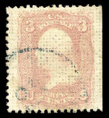 US Stamps Prices Scott Catalogue # 79: 1867 3c Washington Grill. Matthew Bennett International, Sep 2010, Sale 331, Lot 424