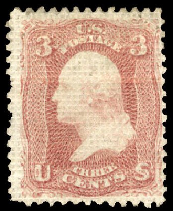 Costs of US Stamp Scott Catalog # 79: 3c 1867 Washington Grill. Cherrystone Auctions, Sep 2012, Sale 201209, Lot 45