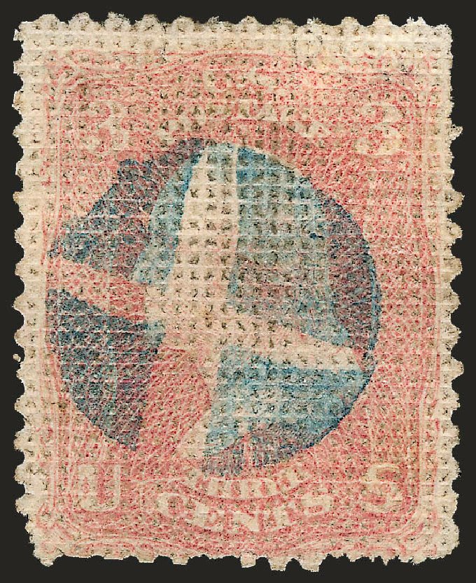 Cost of US Stamps Scott Catalog 79 - 3c 1867 Washington Grill. Robert Siegel Auction Galleries, Oct 2008, Sale 963, Lot 555