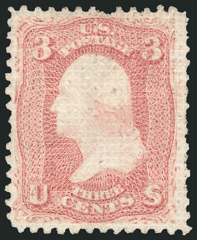 Value of US Stamp Scott 79: 1867 3c Washington Grill. Robert Siegel Auction Galleries, Mar 2011, Sale 1007, Lot 2226