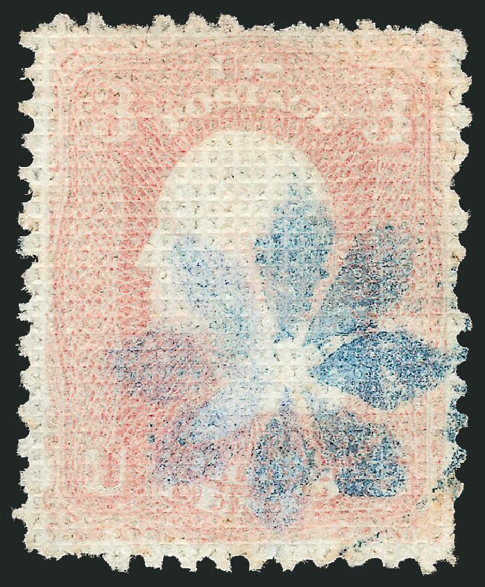 US Stamp Prices Scott #79 - 3c 1867 Washington Grill. Robert Siegel Auction Galleries, Apr 2010, Sale 984, Lot 316