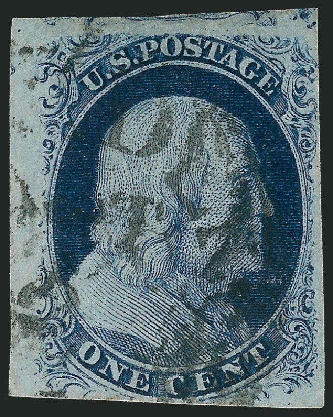 Price of US Stamp Scott #8: 1857 1c Franklin. Robert Siegel Auction Galleries, Sep 2010, Sale 994, Lot 937