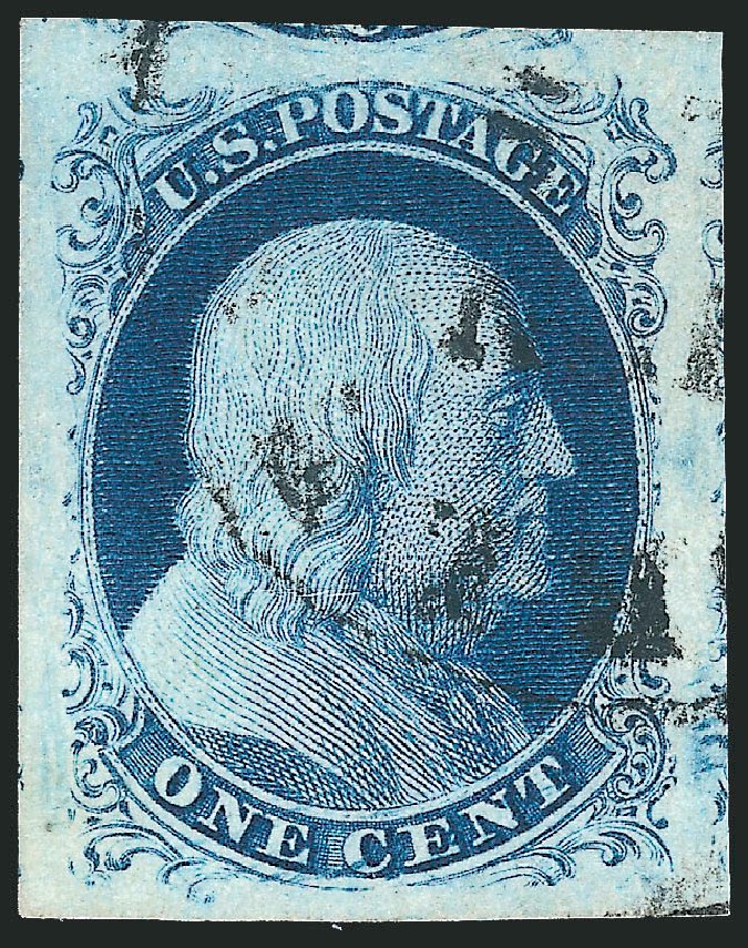 Value of US Stamps Scott #8 - 1c 1857 Franklin. Robert Siegel Auction Galleries, Nov 2012, Sale 1034, Lot 28