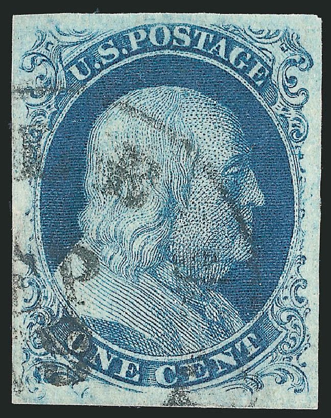 Price of US Stamp Scott Catalog #8 - 1c 1857 Franklin. Robert Siegel Auction Galleries, Sep 2009, Sale 976, Lot 1099