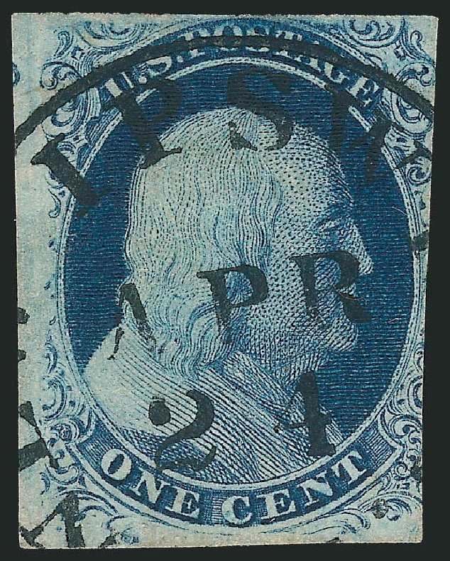 Price of US Stamps Scott # 8: 1c 1857 Franklin. Robert Siegel Auction Galleries, Dec 2009, Sale 982, Lot 5041