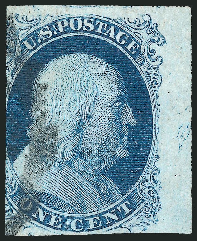Price of US Stamps Scott Cat. #8: 1857 1c Franklin. Robert Siegel Auction Galleries, Oct 2010, Sale 997, Lot 5132