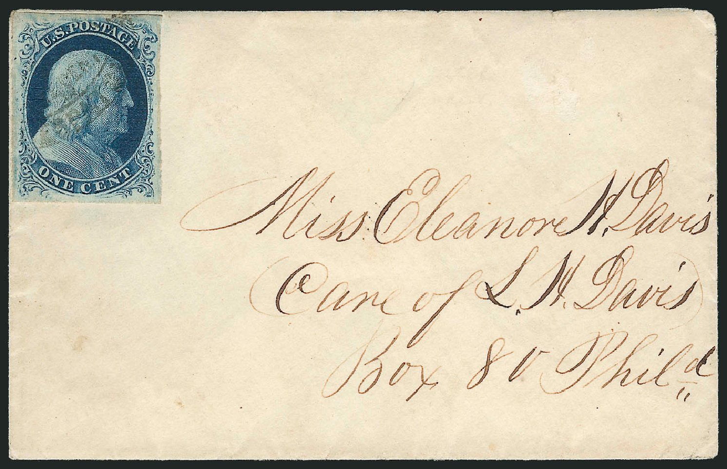 Price of US Stamp Scott Catalogue # 8: 1c 1857 Franklin. Robert Siegel Auction Galleries, Dec 2010, Sale 998, Lot 442