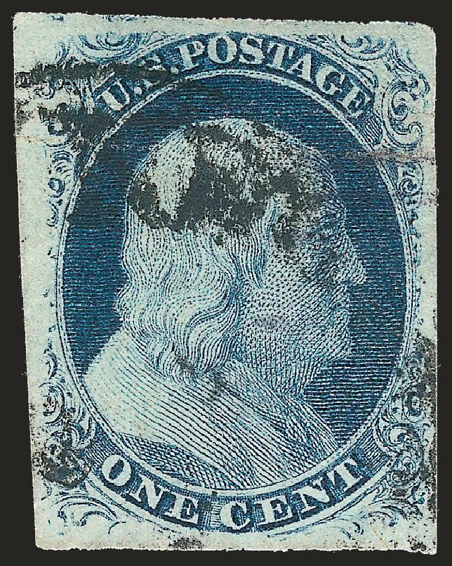 Prices of US Stamps Scott 8: 1857 1c Franklin. Robert Siegel Auction Galleries, Jun 2010, Sale 992, Lot 2033