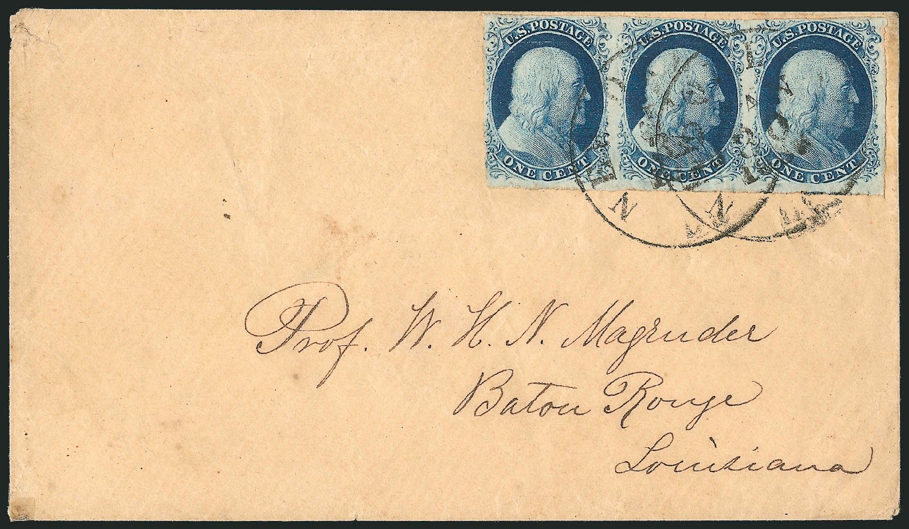 Cost of US Stamp Scott Catalogue #8: 1c 1857 Franklin. Robert Siegel Auction Galleries, Dec 2010, Sale 998, Lot 443