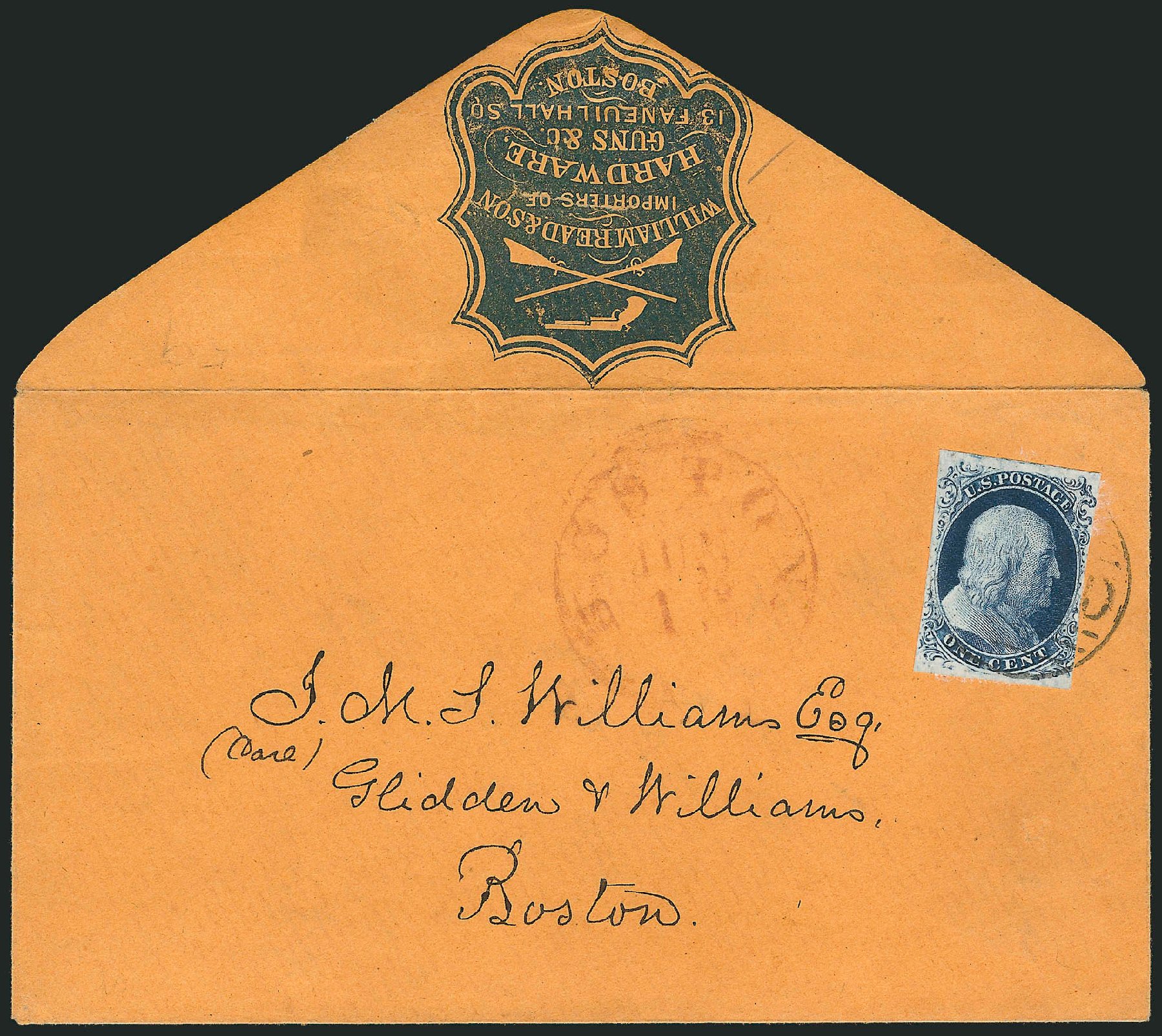 US Stamps Prices Scott Catalog #8: 1c 1857 Franklin. Robert Siegel Auction Galleries, Sep 2010, Sale 994, Lot 1116