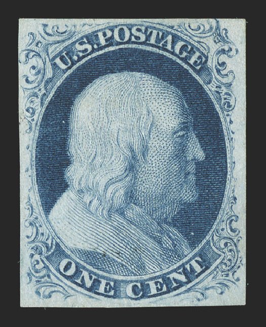 Price of US Stamps Scott # 8: 1c 1857 Franklin. Spink Shreves Galleries, Jul 2012, Sale 140, Lot 36