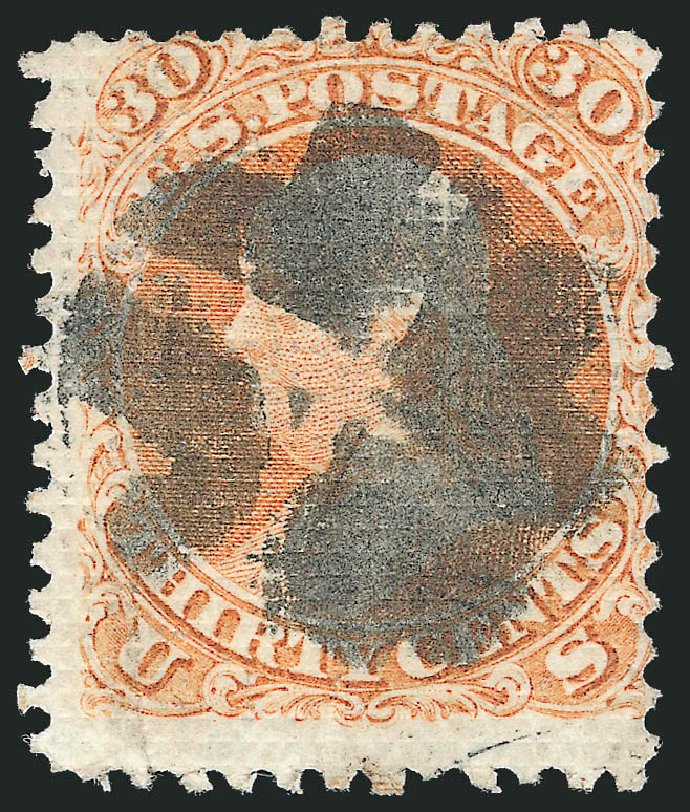 Costs of US Stamps Scott 81: 30c 1867 Franklin Grill. Robert Siegel Auction Galleries, Jun 2012, Sale 1024, Lot 139