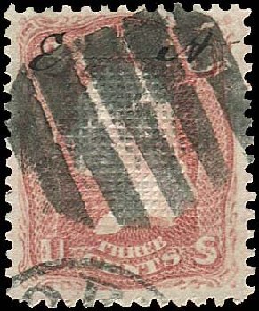 Costs of US Stamp Scott # 83 - 1867 3c Washington Grill. Regency-Superior, Nov 2014, Sale 108, Lot 198