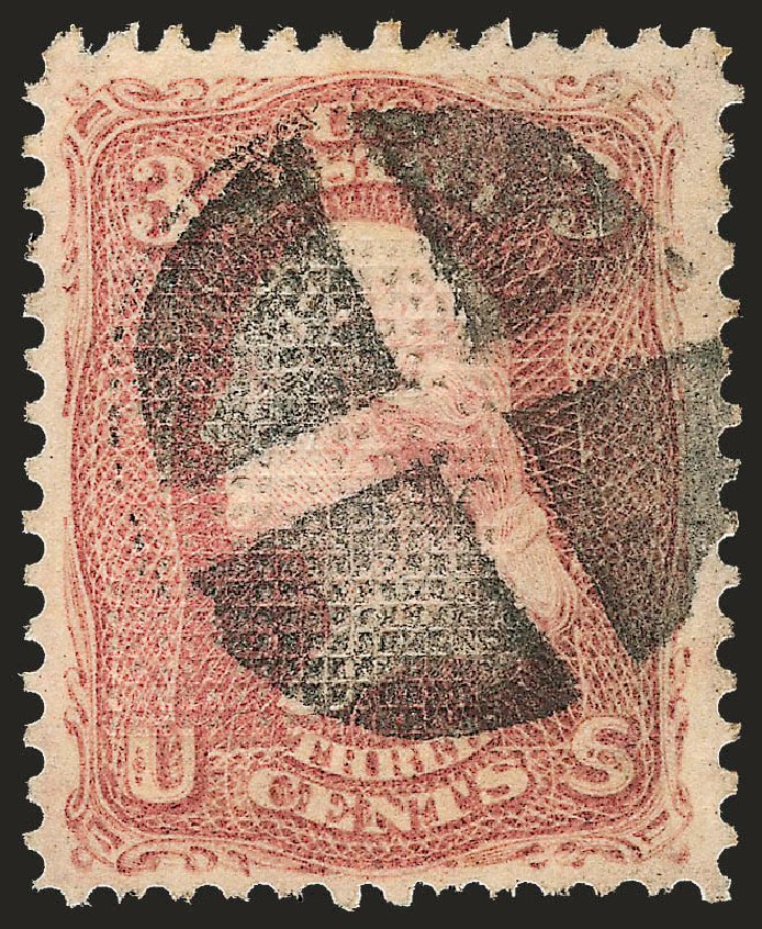 Value of US Stamps Scott Cat. # 83: 3c 1867 Washington Grill. Robert Siegel Auction Galleries, Oct 2008, Sale 963, Lot 558