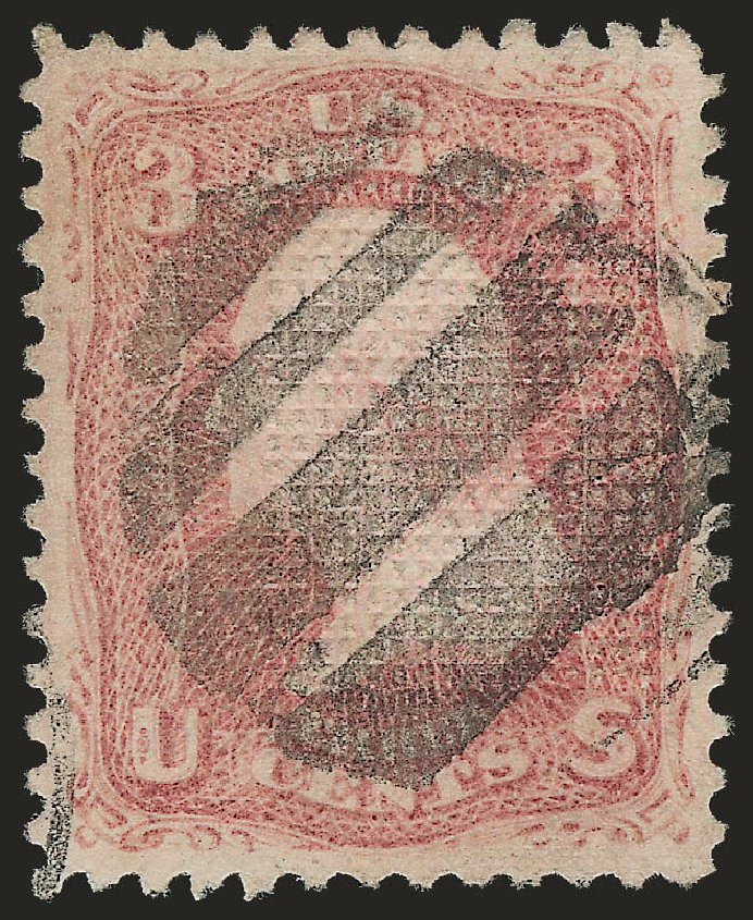 US Stamp Price Scott 83: 3c 1867 Washington Grill. Robert Siegel Auction Galleries, Sep 2009, Sale 976, Lot 1378