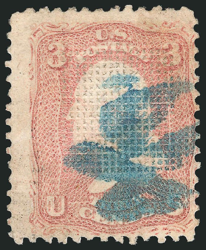 Costs of US Stamp Scott Catalogue #83: 3c 1867 Washington Grill. Robert Siegel Auction Galleries, Sep 2010, Sale 993, Lot 449