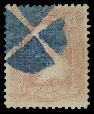 Cost of US Stamps Scott Cat. 83 - 3c 1867 Washington Grill. H.R. Harmer, May 2014, Sale 3005, Lot 1101