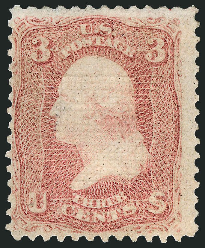 US Stamps Value Scott 83 - 3c 1867 Washington Grill. Robert Siegel Auction Galleries, Sep 2008, Sale 962, Lot 2341