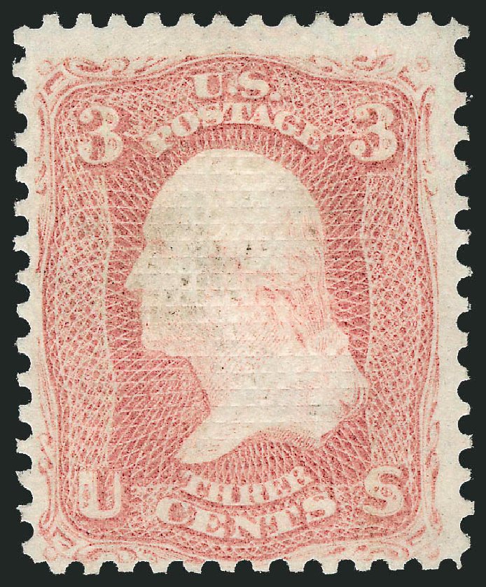 Prices of US Stamps Scott Catalog # 83 - 3c 1867 Washington Grill. Robert Siegel Auction Galleries, Jun 2009, Sale 975, Lot 1284