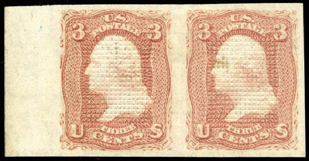 Prices of US Stamps Scott 83 - 1867 3c Washington Grill. Matthew Bennett International, Apr 2008, Sale 326, Lot 95