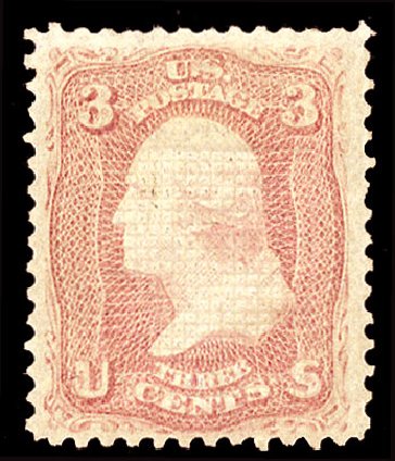 US Stamps Price Scott Cat. #83: 3c 1867 Washington Grill. Cherrystone Auctions, Nov 2009, Sale 200911, Lot 3042