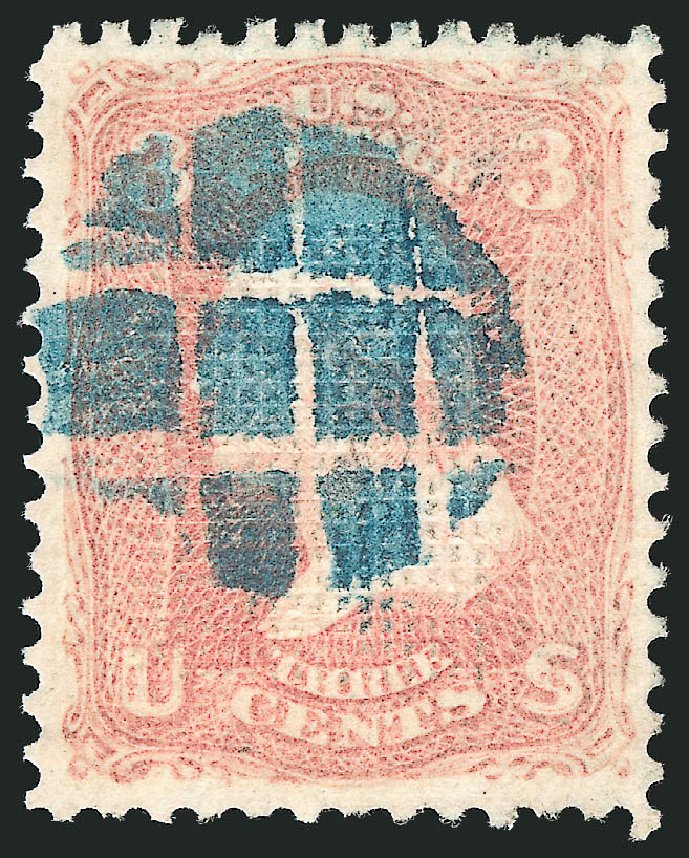 Price of US Stamp Scott #83 - 3c 1867 Washington Grill. Robert Siegel Auction Galleries, Dec 2013, Sale 1062, Lot 262