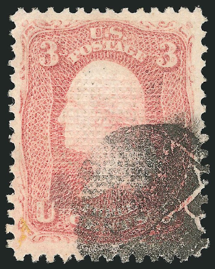 Prices of US Stamp Scott Cat. #83 - 3c 1867 Washington Grill. Robert Siegel Auction Galleries, Jul 2014, Sale 1077, Lot 92