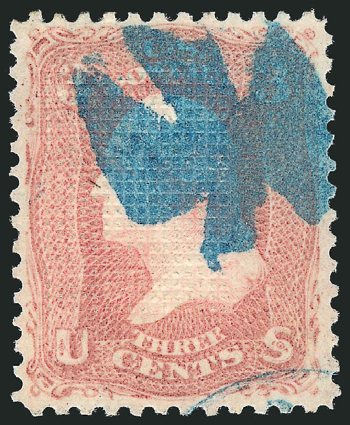 Value of US Stamp Scott Catalogue #83 - 3c 1867 Washington Grill. Robert Siegel Auction Galleries, Jun 2011, Sale 1010, Lot 46