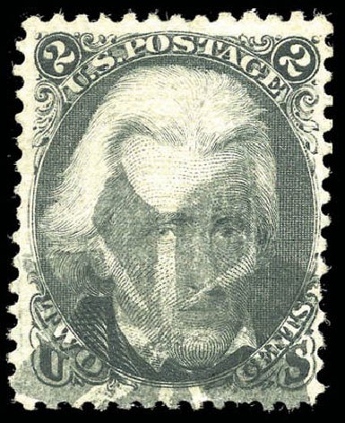 Price of US Stamp Scott 84: 1867 2c Jackson Grill. Matthew Bennett International, Sep 2010, Sale 331, Lot 428