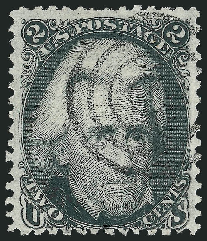 Costs of US Stamps Scott # 84: 1867 2c Jackson Grill. Robert Siegel Auction Galleries, Mar 2014, Sale 1067, Lot 1068