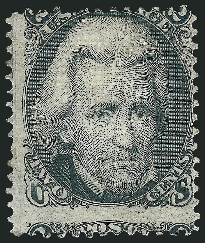 Value of US Stamp Scott Catalogue # 84 - 1867 2c Jackson Grill. Robert Siegel Auction Galleries, Sep 2010, Sale 993, Lot 459
