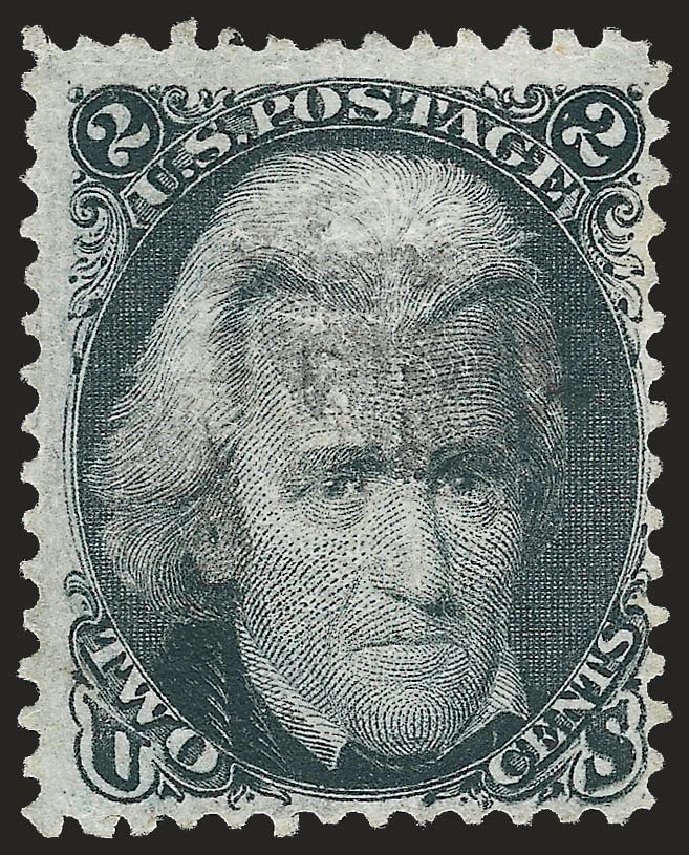 US Stamp Value Scott Catalogue # 84: 2c 1867 Jackson Grill. Robert Siegel Auction Galleries, Jun 2010, Sale 992, Lot 2141