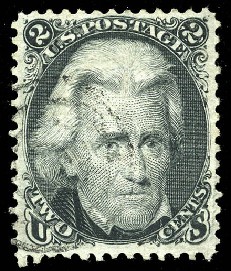 Price of US Stamps Scott Cat. # 84: 1867 2c Jackson Grill. Matthew Bennett International, May 2014, Sale 350, Lot 144
