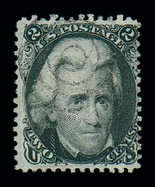 Values of US Stamp Scott 84 - 1867 2c Jackson Grill. Matthew Bennett International, Dec 2007, Sale 325, Lot 1532