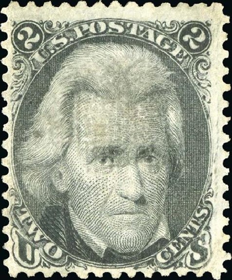 Value of US Stamps Scott Catalog #84: 2c 1867 Jackson Grill. Spink Shreves Galleries, Jan 2015, Sale 150, Lot 83