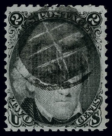 Value of US Stamps Scott Cat. #84: 1867 2c Jackson Grill. Matthew Bennett International, Jun 2008, Sale 328, Lot 566