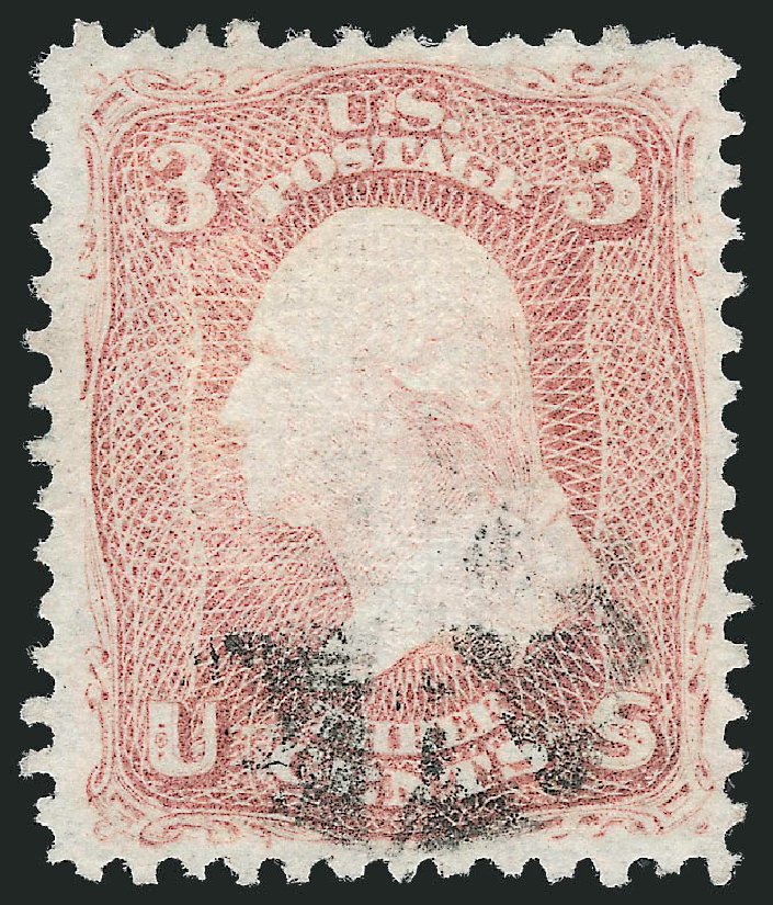 Value of US Stamp Scott #85 - 3c 1868 Washington Grill. Robert Siegel Auction Galleries, Oct 2010, Sale 997, Lot 5377