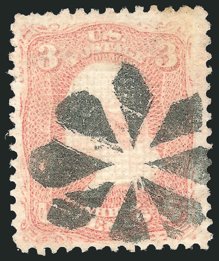 Value of US Stamps Scott Catalog # 85: 1868 3c Washington Grill. Robert Siegel Auction Galleries, Dec 2012, Sale 1037, Lot 1589