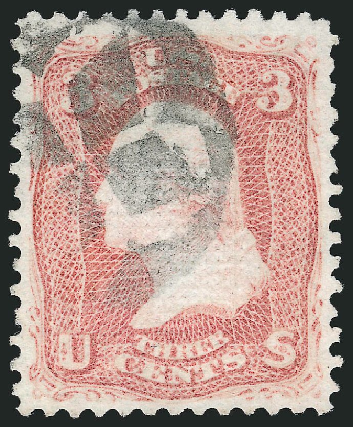 Prices of US Stamp Scott #85: 3c 1868 Washington Grill. Robert Siegel Auction Galleries, Mar 2014, Sale 1067, Lot 1070