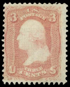 Cost of US Stamps Scott Catalog # 85: 3c 1868 Washington Grill. Daniel Kelleher Auctions, Mar 2014, Sale 650, Lot 2534