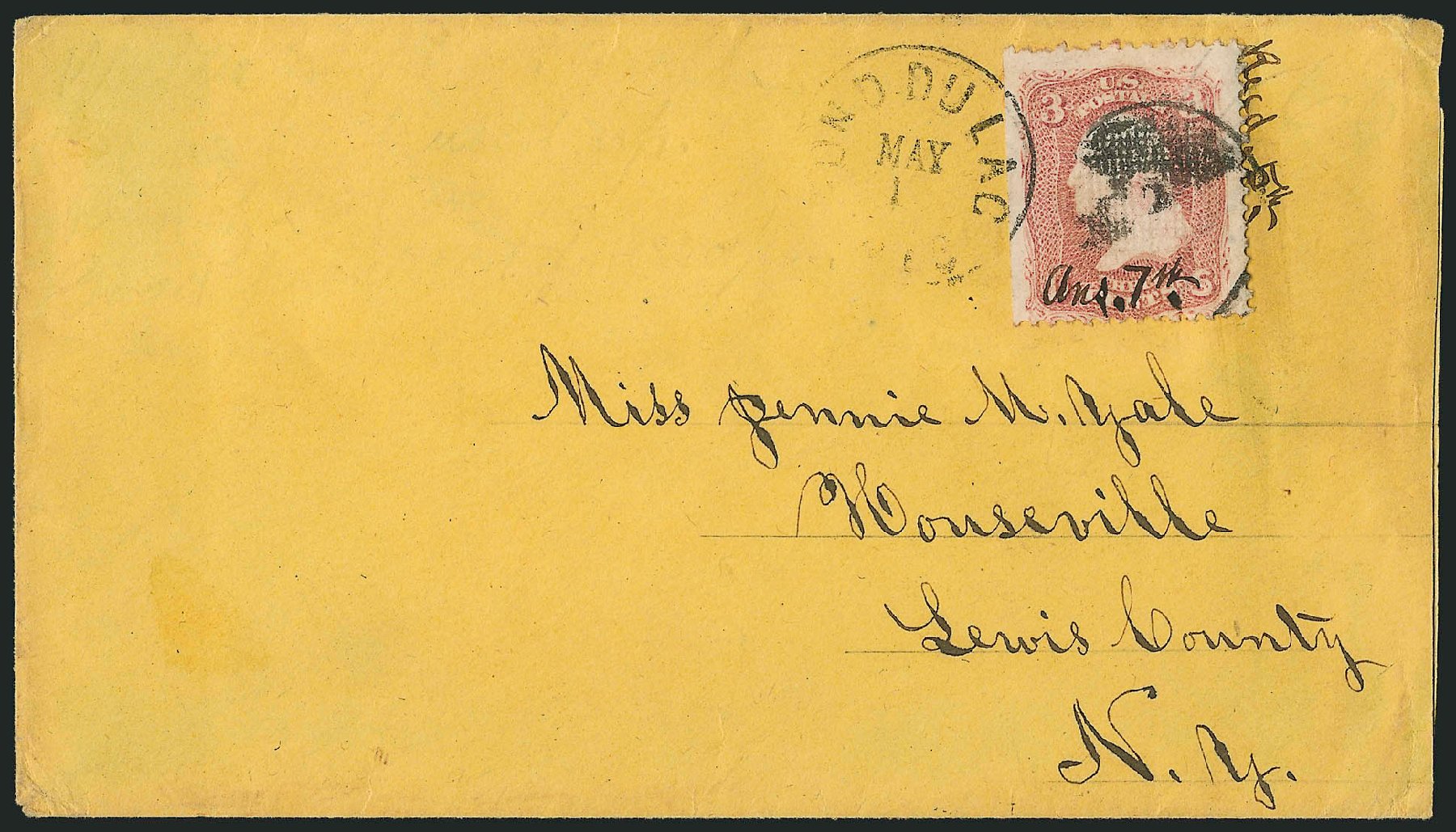 Prices of US Stamp Scott Cat. #85: 3c 1868 Washington Grill. Robert Siegel Auction Galleries, Nov 2014, Sale 1084, Lot 3245