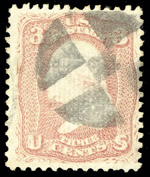 Price of US Stamps Scott Catalog #85: 1868 3c Washington Grill. Spink Shreves Galleries, May 2014, Sale 148, Lot 115