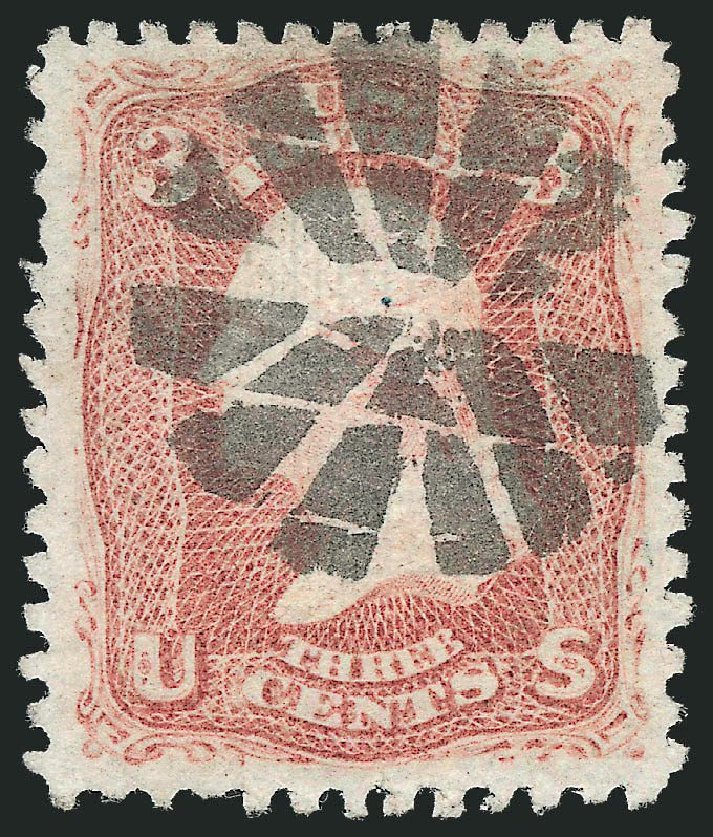Cost of US Stamp Scott Catalog # 85: 3c 1868 Washington Grill. Robert Siegel Auction Galleries, Mar 2013, Sale 1040, Lot 1313