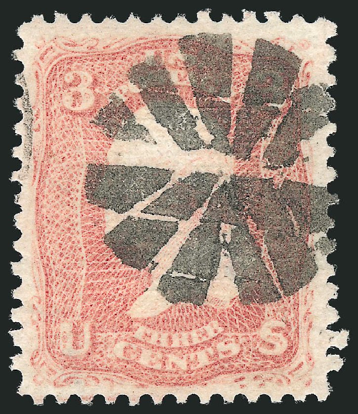 Cost of US Stamp Scott Catalogue 85 - 3c 1868 Washington Grill. Robert Siegel Auction Galleries, Nov 2013, Sale 1061, Lot 3493