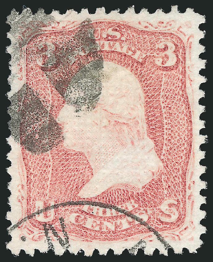 Costs of US Stamps Scott 85 - 3c 1868 Washington Grill. Robert Siegel Auction Galleries, Sep 2009, Sale 976, Lot 1383